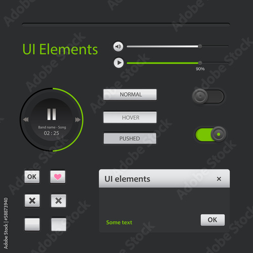 User interface elements