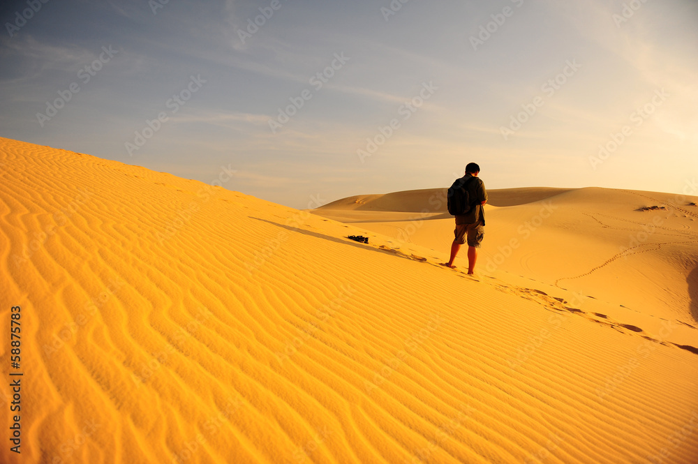 The Man in the Deserts of Morroco The Man in the Deserts of Morroco
