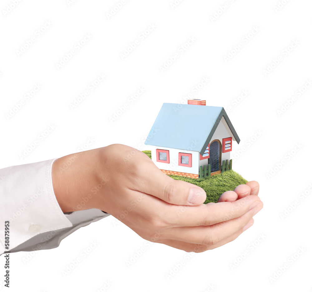 holding house representing home holding house representing home