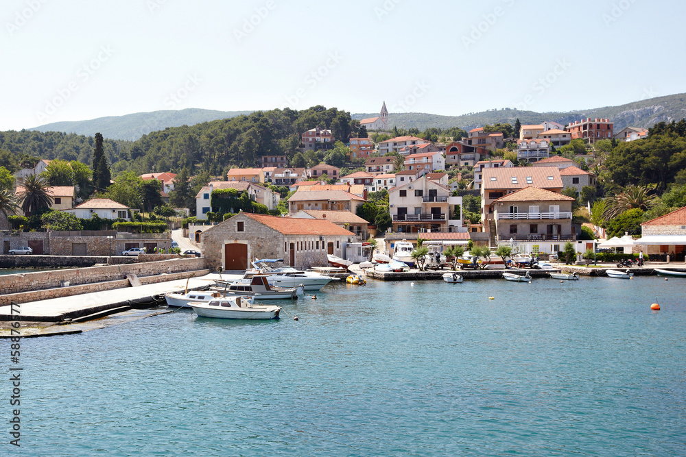 Landscape of the Mediterranean sea in Croatia