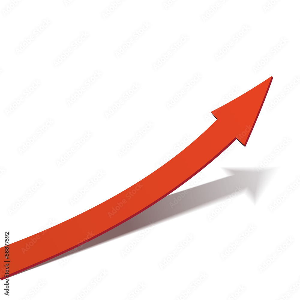 Business Graph, red arrow vector illustration Business Graph, red arrow vector illustration