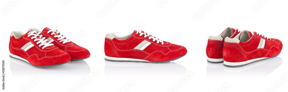 Sport shoes isolated on the white