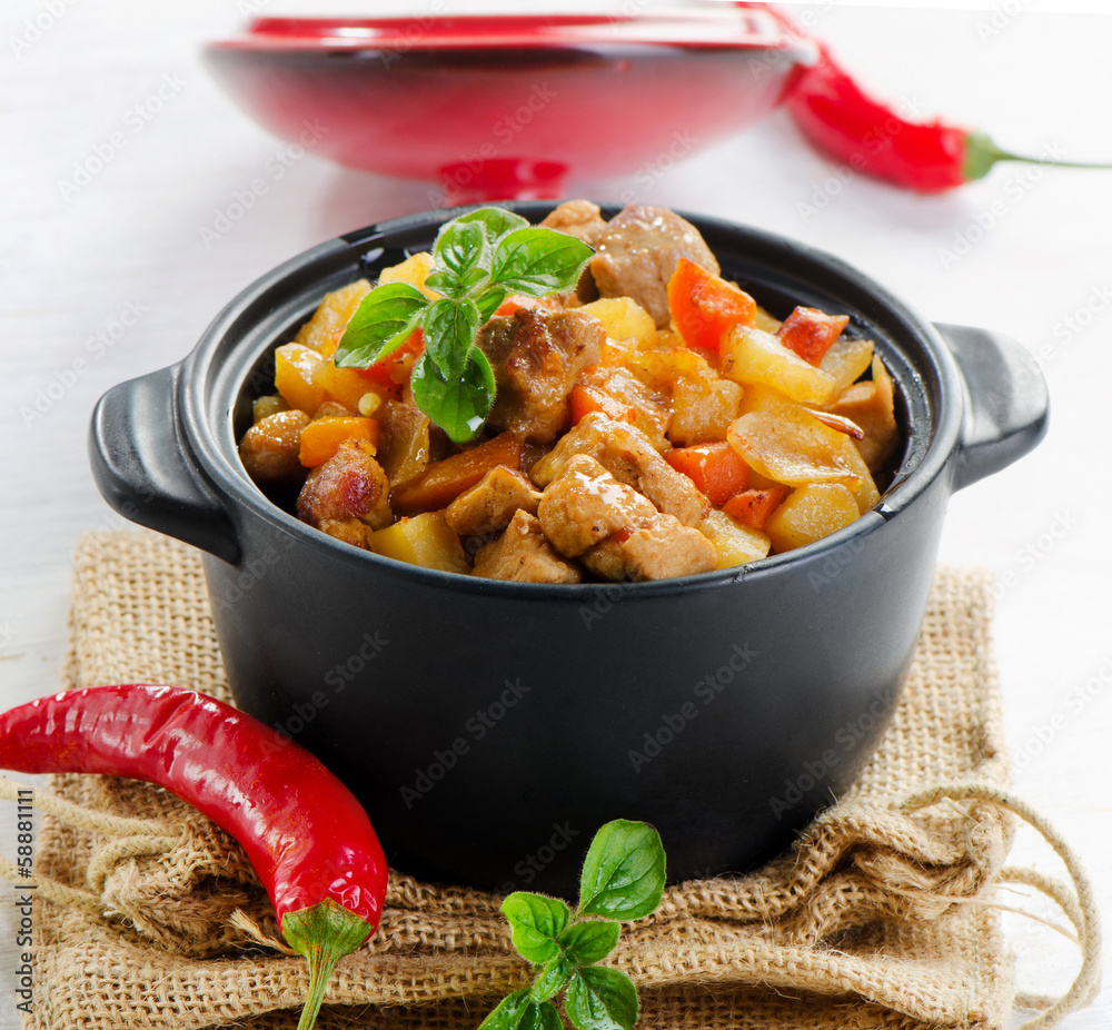 Vegetable and meat stew Vegetable and meat stew