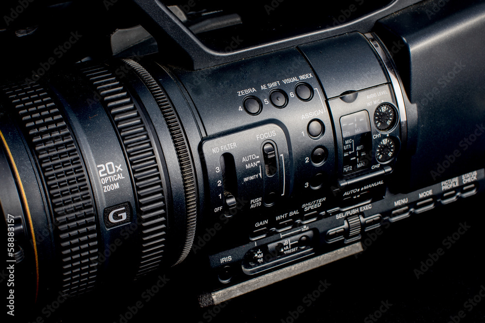 Naklejka premium modern camcorder