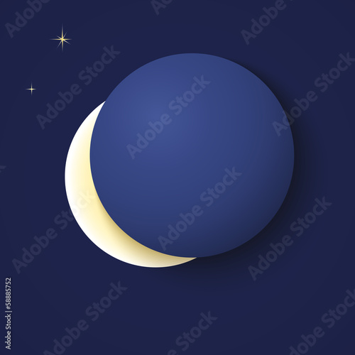 eclipse of the moon, background for your design
