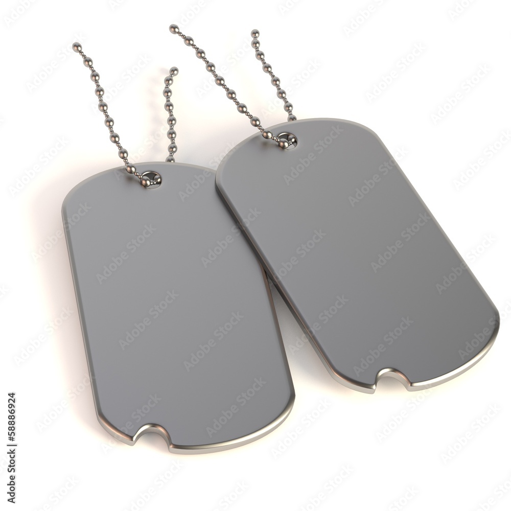 Fototapeta premium realistic 3d render of dog-tag