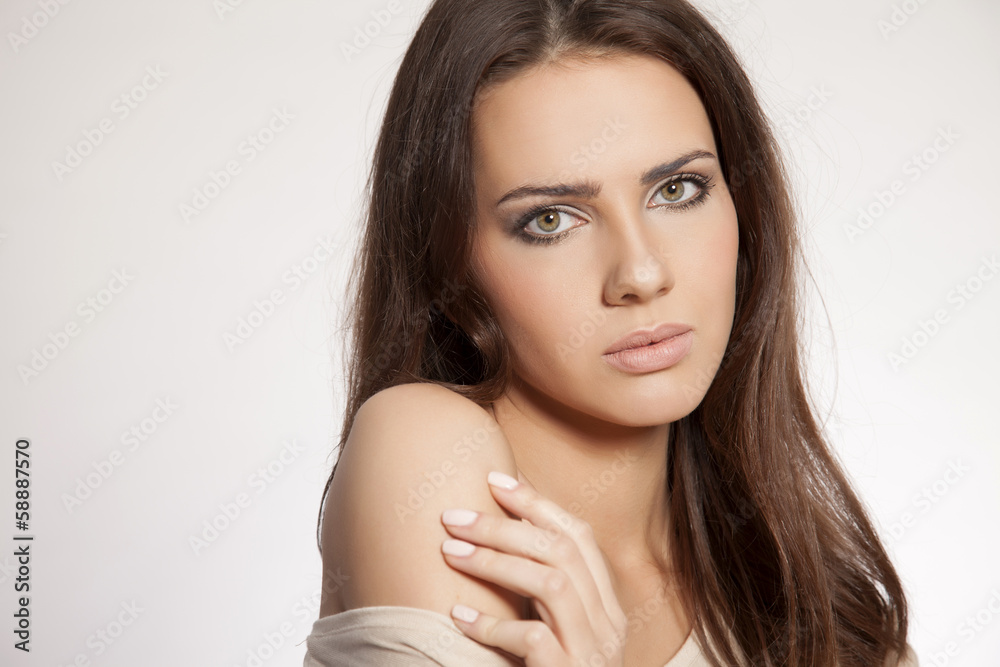 portrait beautiful brunette portrait beautiful brunette