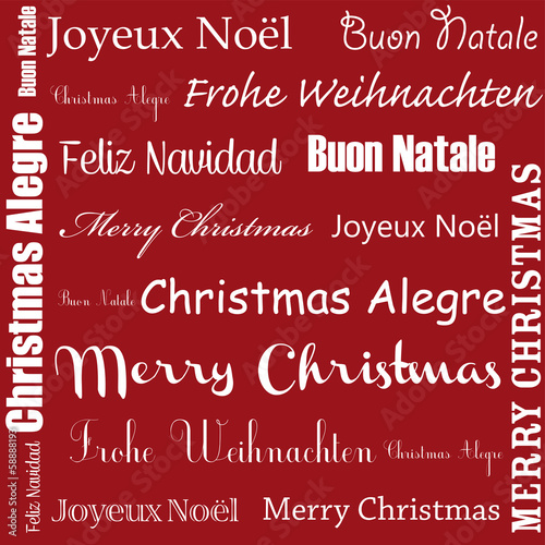 Fond Joyeux Noël rouge
