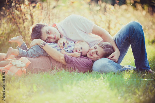Happy young family 33