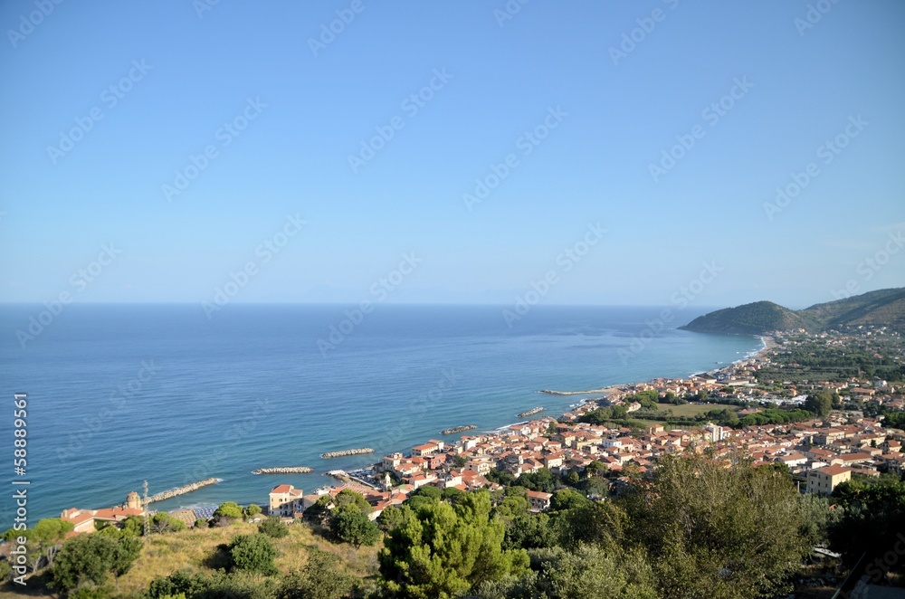 Panoramic italian beach 