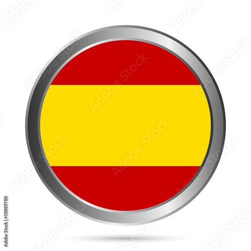 Spain flag button. Free Download Spain flag button. - GFXLoad