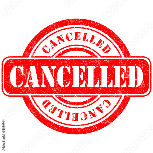 Stamp of Cancelled