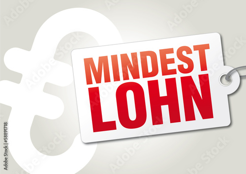 Mindestlon, Preisschild
