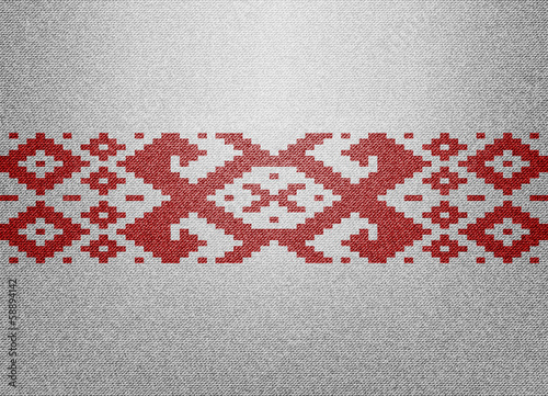 Belarus White-red-white flag with pattern