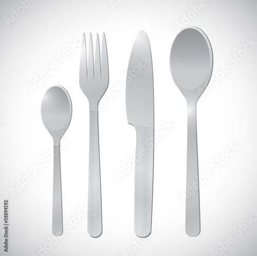 restaurant of food utensils illustration design