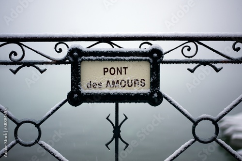 pont des amours Annecy france  photo