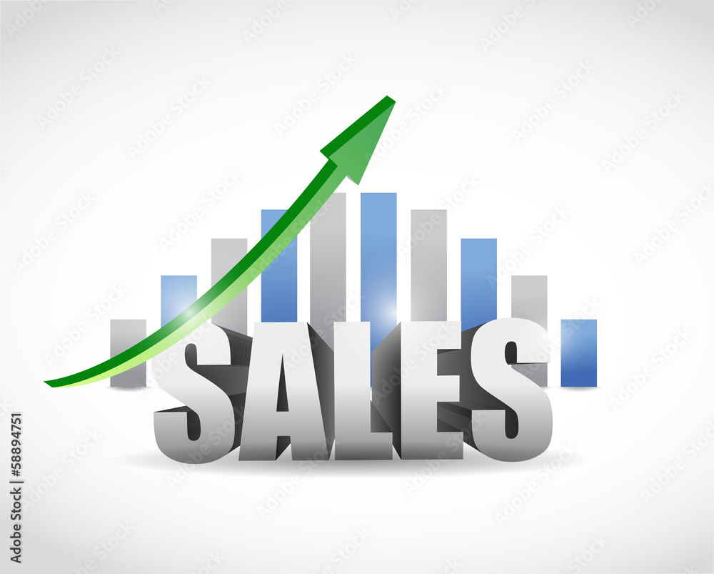 sales up sign graph illustration design sales up sign graph illustration design