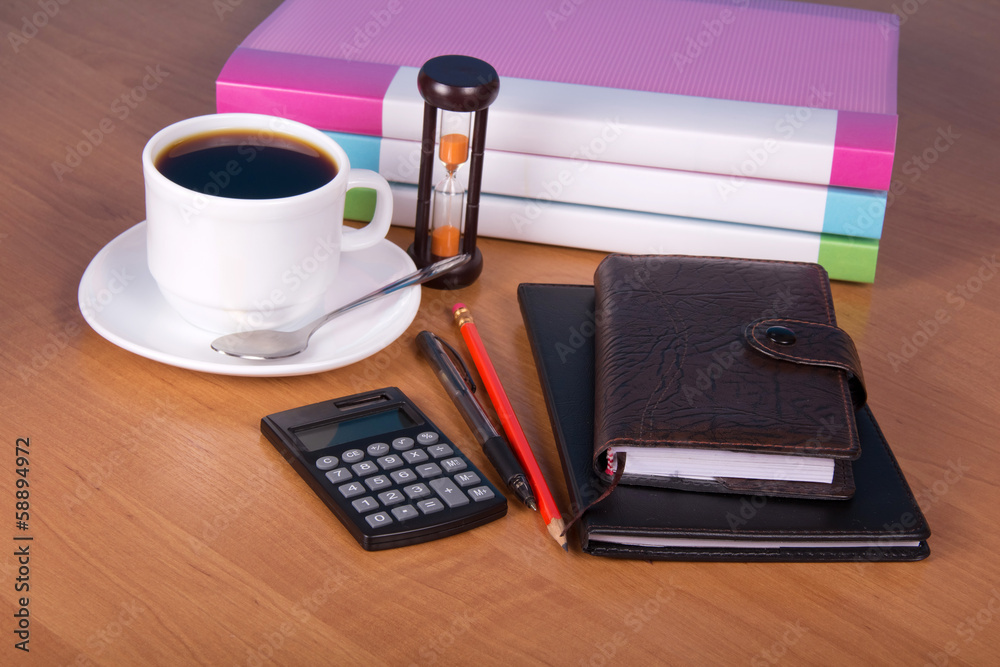Notepad and folders for documents Notepad and folders for documents