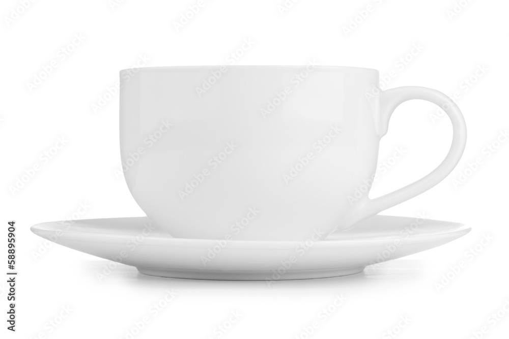 white tea cup isolated on white white tea cup isolated on white