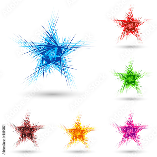 Abstract fluffy star.