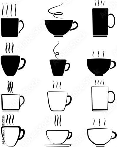 Wallpaper Mural Cup set Torontodigital.ca