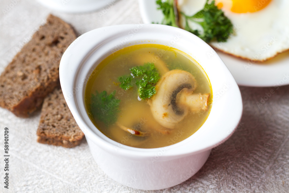 Mushroom soup Mushroom soup