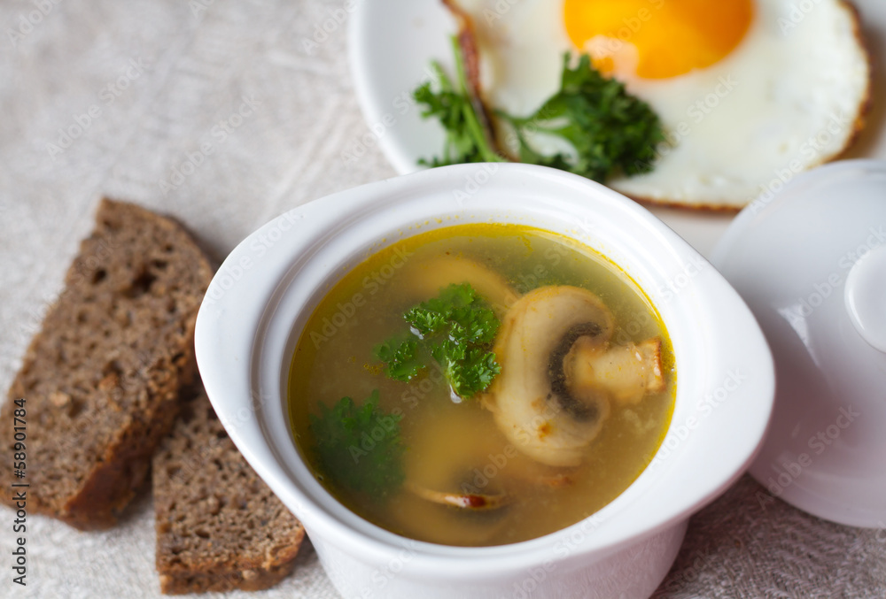 Mushroom soup Mushroom soup