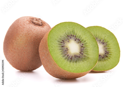 Sliced kiwi fruit half
