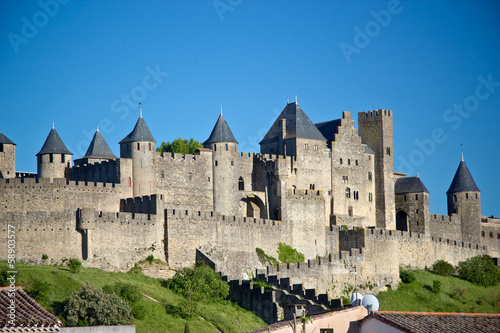 Obraz na płótnie Carcassonne, Languedoc Roussillon, France w salonie