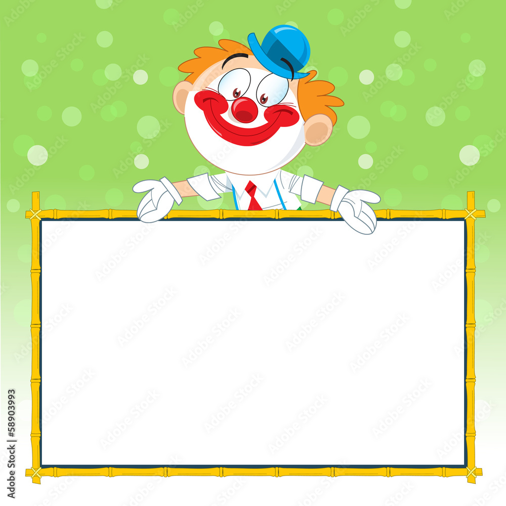 Fototapeta premium clown advertises