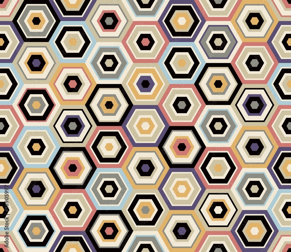 seamless hexagon pattern