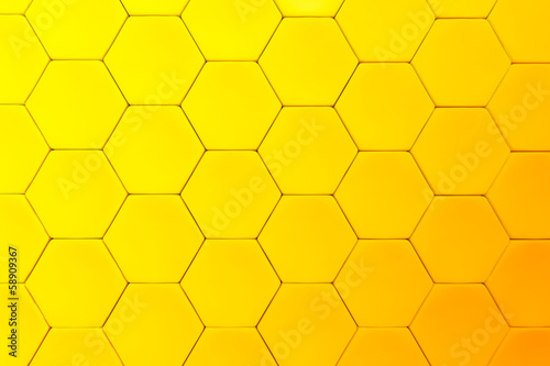 Yellow beautiful honeycomb