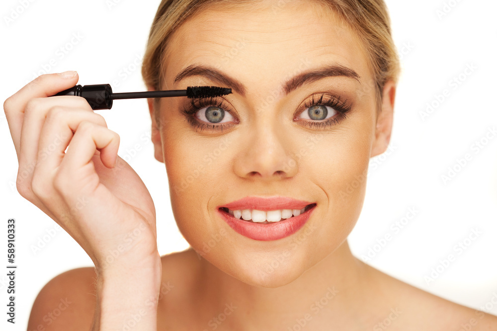 Closeup portrait of young beautiful girl