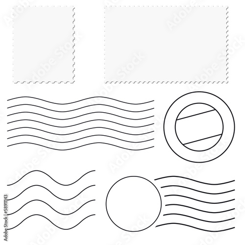 Briefmarke + Poststempel