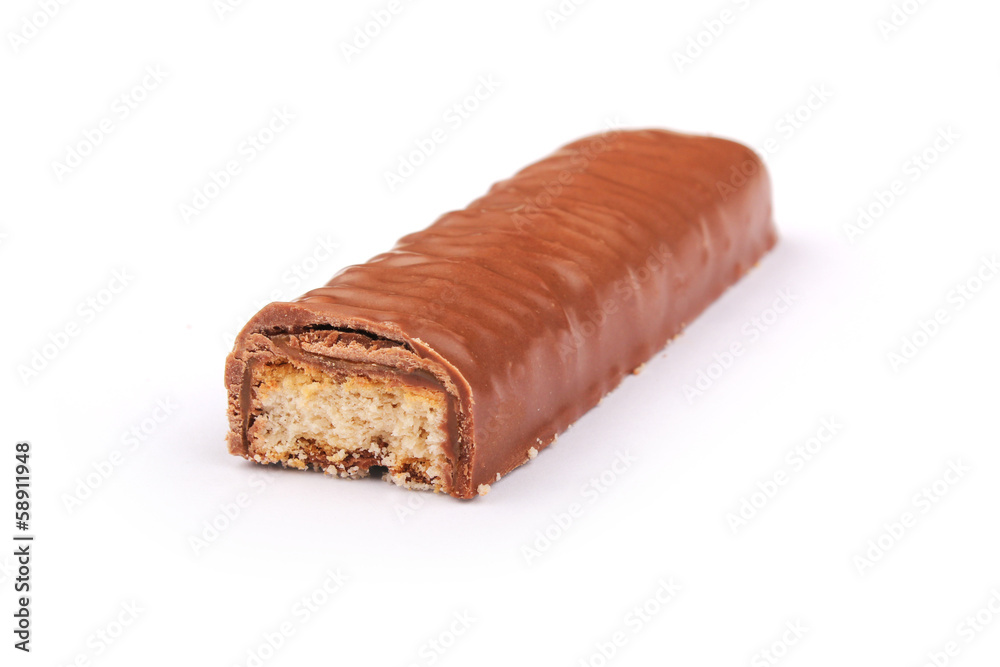 Chocolate bar - white background with clipping path Chocolate bar - white background with clipping path