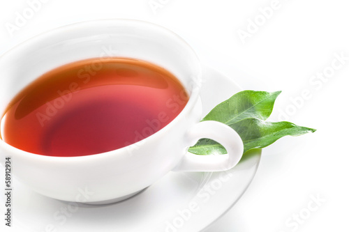 Large cup of refreshing hot black tea