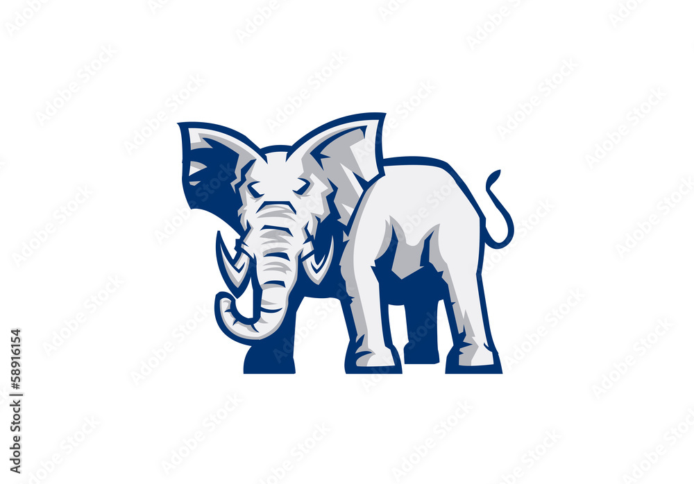 Fototapeta premium elephant sport mascot