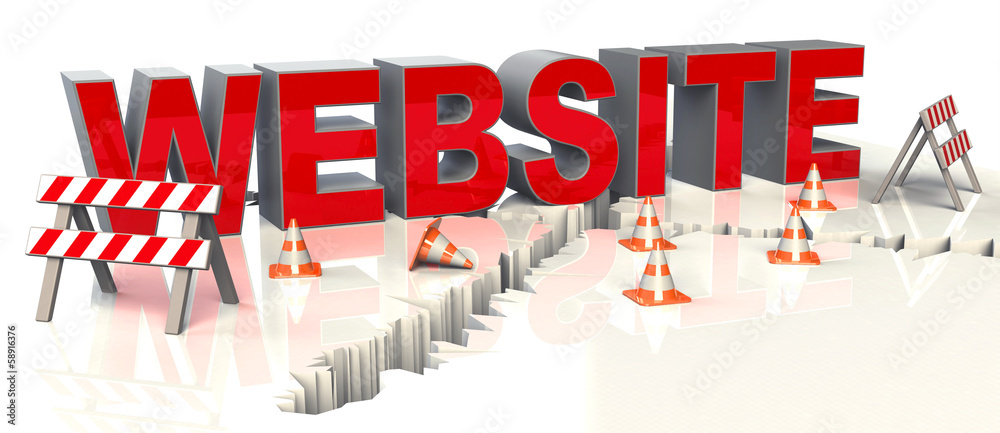 Obraz premium Baustelle WEBSITE