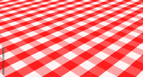 Vector red and white cloth