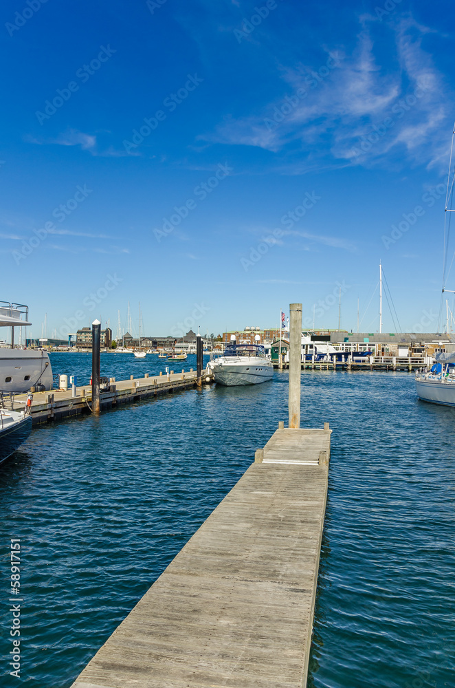 Fototapeta premium Floating Wooden Jetty