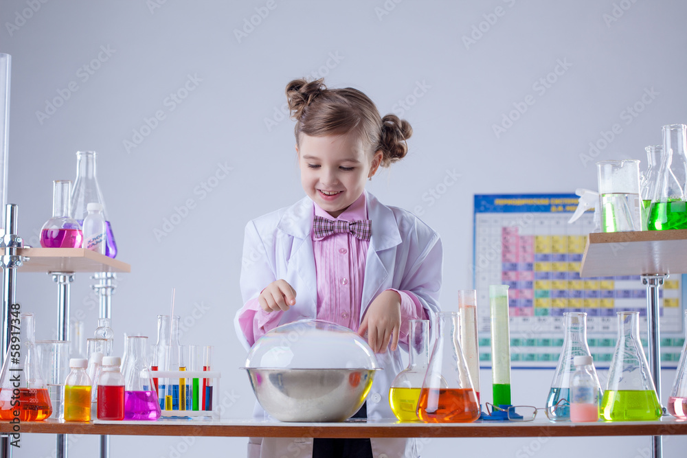 Image of curious laboratorian conducts experience Image of curious laboratorian conducts experience