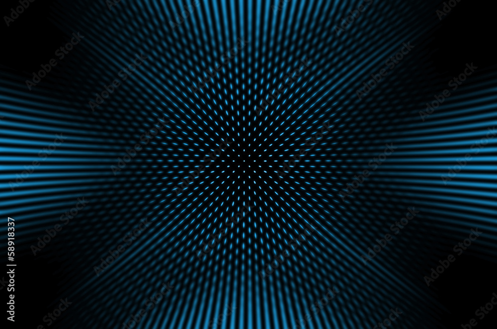 abstract dark background with blue dots in motion