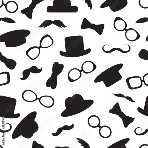 seamless background with accessories