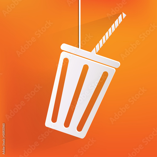 Cold drink web icon
