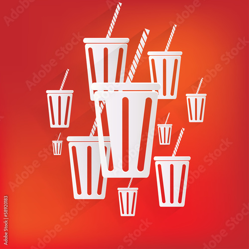 Cold drink web icon