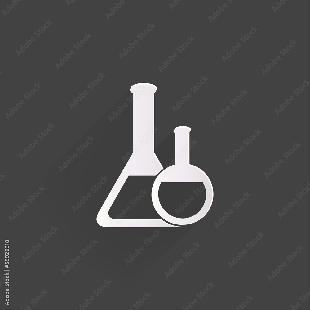 Medical flack, chemical eequipment web icon Medical flack, chemical eequipment web icon
