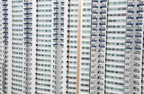 Picture of multiple  apartment  windows  in Singapore