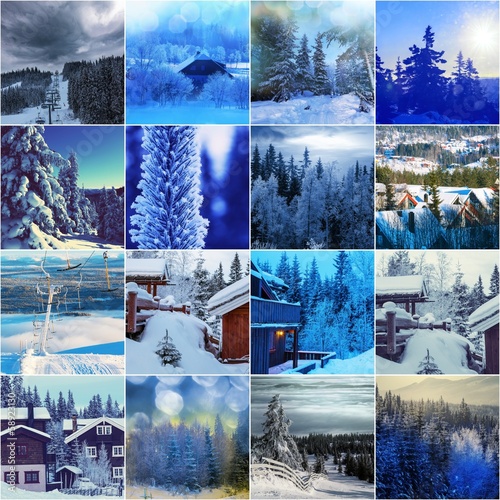 Winter collage