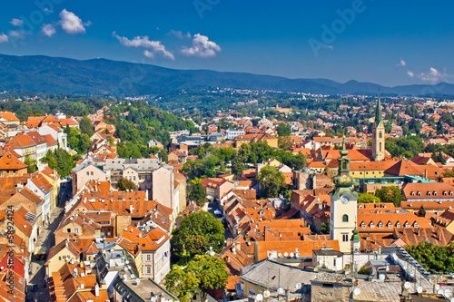 Zagreb, Capital of Croatia aerial view