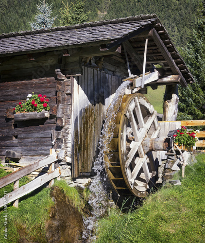 Photo old watermill